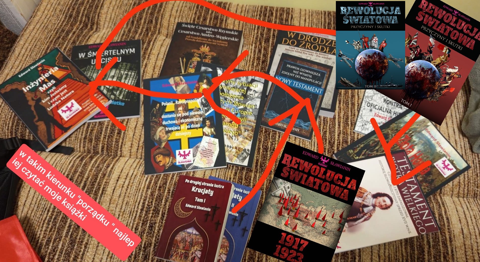 Cały Komplet Drukowany powiększony o najnowsze 2 książki razem 14książek ok 11 kg Wiedzy